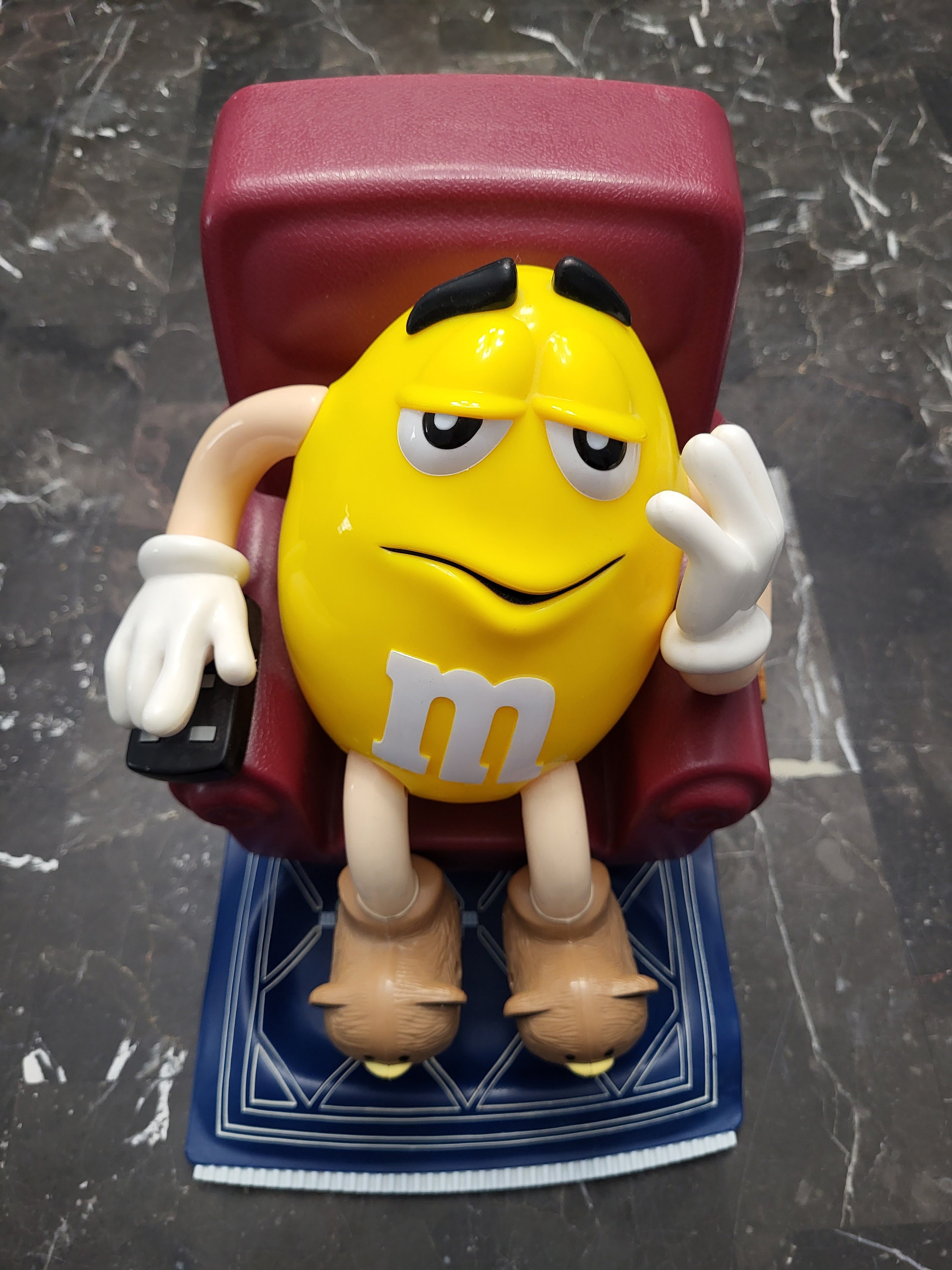 Vintage M&M "Couch Potato" Yellow M&M Candy