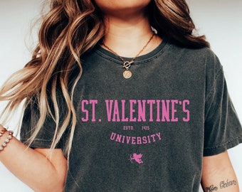 Valentine's Day Shirt, Retro Valentine Shirt, Comfort Colors, Saint Valentine, Valentine Tee, Womens Valentines Day shirt