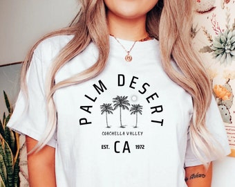 Camicia Palm Springs Comfort Colours - Camicia Palm Desert - Camicia Palm Springs Coachella Valley California - Maglietta Palm Desert