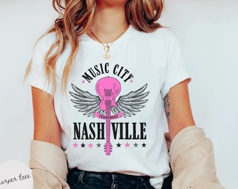 Camicia Occidentale, Tshirt Nashville, Camicia Nashville, Camicia Musica Country, Nashville Tennessee Music City, Donna, Uomo, T-shirt, Camicia Vintage