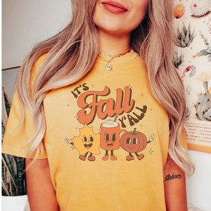 Camisa de colores de comodidad retro de otoño - Camiseta de colores de comodidad - Camisa de otoño divertida - Camisa de todos ustedes de otoño - Camiseta de otoño - Camiseta gráfica de otoño
