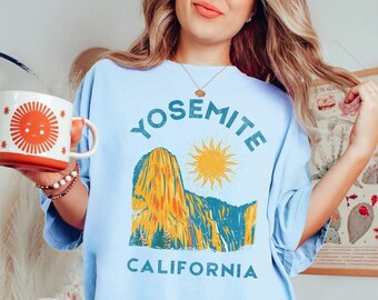 Nationalparkskjorta, Yosemite-skjorta, Yosemite nationalpark, Kalifornien, vintageskjorta, t-shirt i bekväma färger, överdimensionerad t-shirt