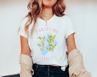 Portofino Italië - Portofino Shirt - Italië Shirt - Citroen Shirt - Vakantie Shirt - Travel Shirt - Zomer Shirt - Summer Vibes