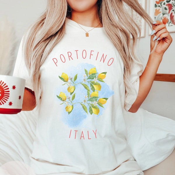 Portofino Italy - Portofino Shirt - Italy Shirt - Lemon Shirt - Vacation Shirt - Travel Shirt - Summer Shirt - Comfort Colors - Summer Vibes