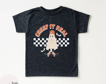 Halloween Shirt For Kids, Creep It Real Kids Shirt, Halloween Toddler Shirt, Halloween Youth Shirt, Retro Halloween Shirt, Halloween Tshirt