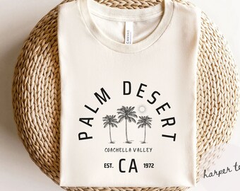 Camicia Palm Springs, Camicia Palm Desert, Camicia Palm Springs Coachella Valley California, Maglietta Palm Desert