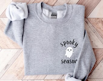 Spooky Season Sweatshirt, Spooky Sweatshirt, Ghost Sweatshirt, Halloween Sweatshirt, Fall Sweater, Crewneck Sweatshirt, Halloween Tshirt