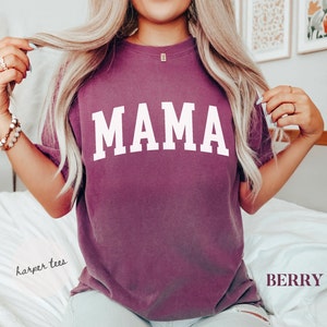 Comfort Colors Mama Shirt, Mom Shirt, Mommy Shirt, Mama T-Shirt, Mom Life Shirt, Girl Mama Shirt, New Mom Shirt, Pregnancy Announcement