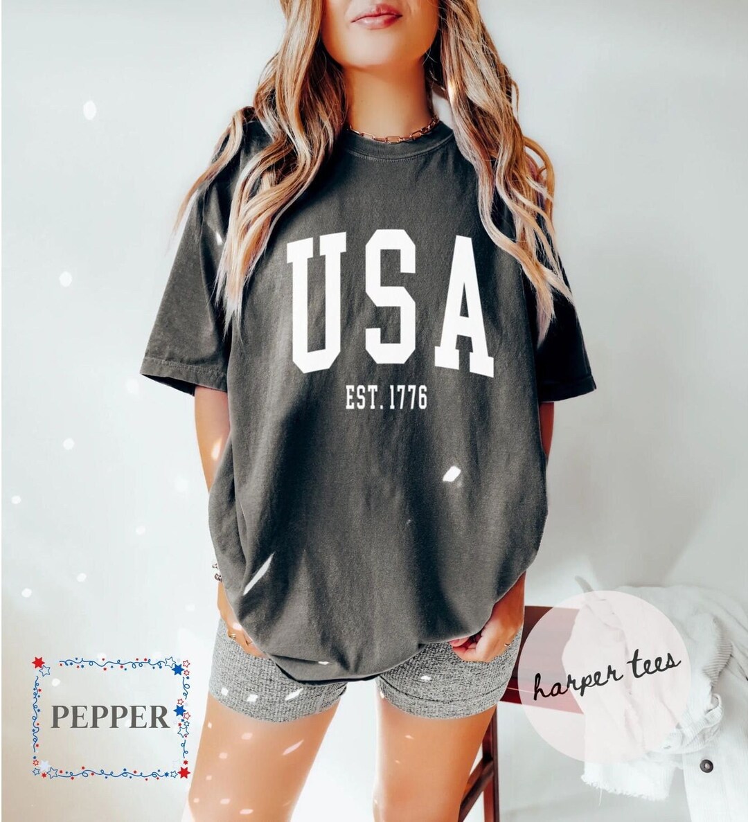 USA Comfort Colors Shirt, July 4th Shirt, Fourth of July Comfort Colors Tee, Patriotic Shirt - Etsy