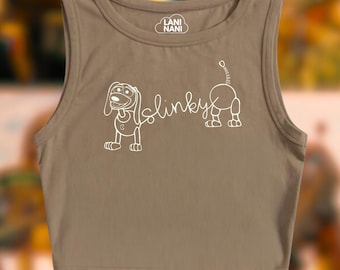 Slinky Crop Tank, Got A Friend In Me Crop Tank Top, Toys Crop Tee
