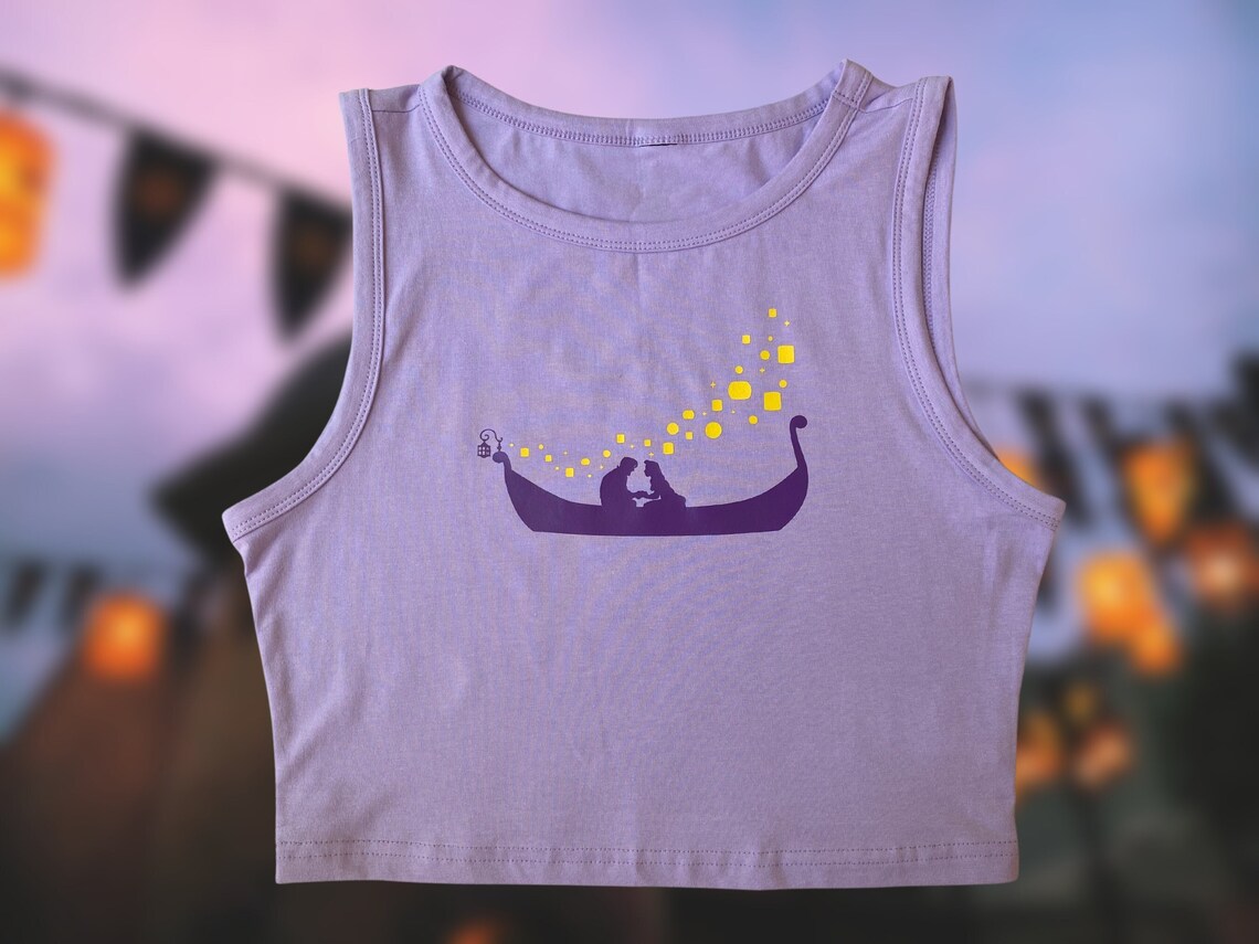 Rapunzel Crop Tank Disney Shirt Princess Rapunzel - Etsy