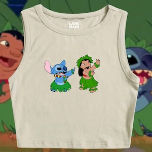 Lilo and Stitch Hula Crop Tank | Disney Crop Tank | Lilo and Stitch