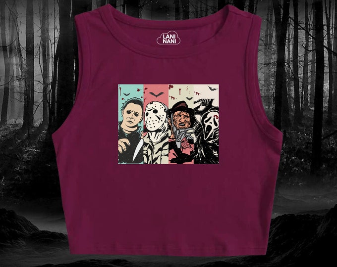 Horror Nights Crop Tank Halloween Horror Nights Crop Tank Etsy
