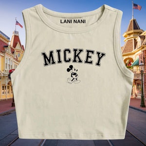 Mickey Crop Tank | Mickey Shirt | Disney Mickey Shirt | Disney Vacation Shirt