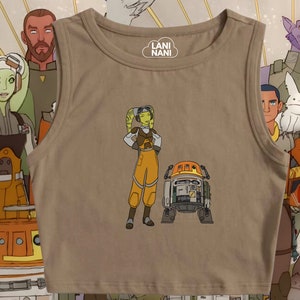Hera & Chopper Crop Tank | Star Wars Rebels Crop Tank | Star Wars Shirt | Star Wars | Disney Shirt | Disney Crop Top