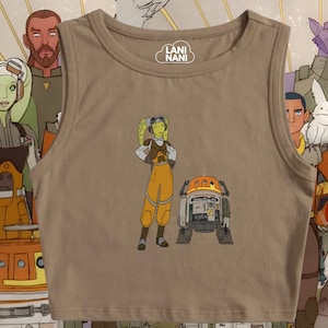 Hera & Chopper Crop Tank | Star Wars Rebels Crop Tank | Star Wars Shirt | Star Wars | Disney Shirt | Disney Crop Top