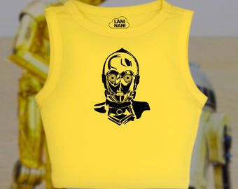 C3PO Crop Tank | Star Wars Crop Tank | Star Wars Crop Top