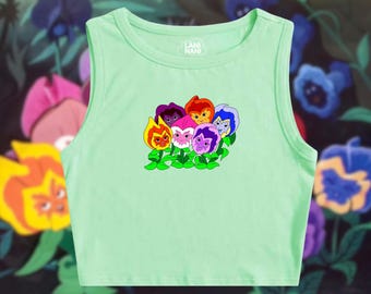 Wildflower Crop Tank | Alice in Wonderland Crop Tank | Disney Crop Tank | Disney Crop Top