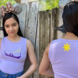 Rapunzel Crop Tank | Disney Shirt | Princess Rapunzel | Tangled - Etsy