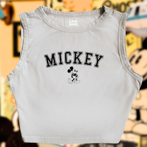Mickey Crop Tank | Mickey Shirt | Disney Mickey Shirt | Disney Vacation Shirt