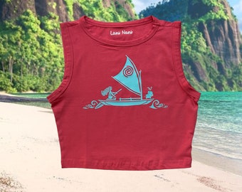 Custom Moana Production Moving On Crop Top main image 1