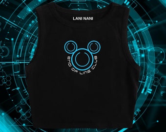 Tron Crop Tank | Disney Crop Tank | Disney Crop Top | Epcot Shirt | Disney Vacation Shirt