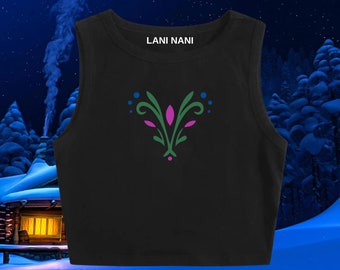 Anna from Frozen Inspired Crop Tank | Frozen Crop Tank | Disney Vacation Shirt