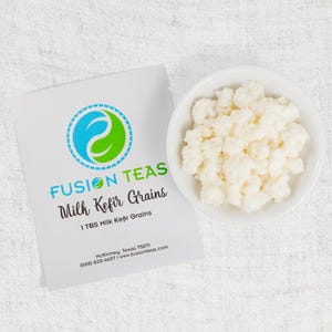 Fresh Milk Kefir Grains (1 Tablespoon) Plus Free eBook: Milk Kefir Unleashed - Guaranteed to Revive