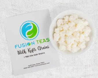 Fresh Milk Kefir Grains (1 Tablespoon) Plus Free eBook: Milk Kefir Unleashed - Guaranteed to Revive