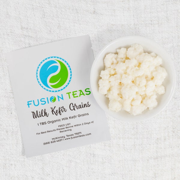 Fresh Organic Milk Kefir Grains (1 Tablespoon) Plus Free eBook: Milk Kefir Unleashed - Guaranteed to Revive