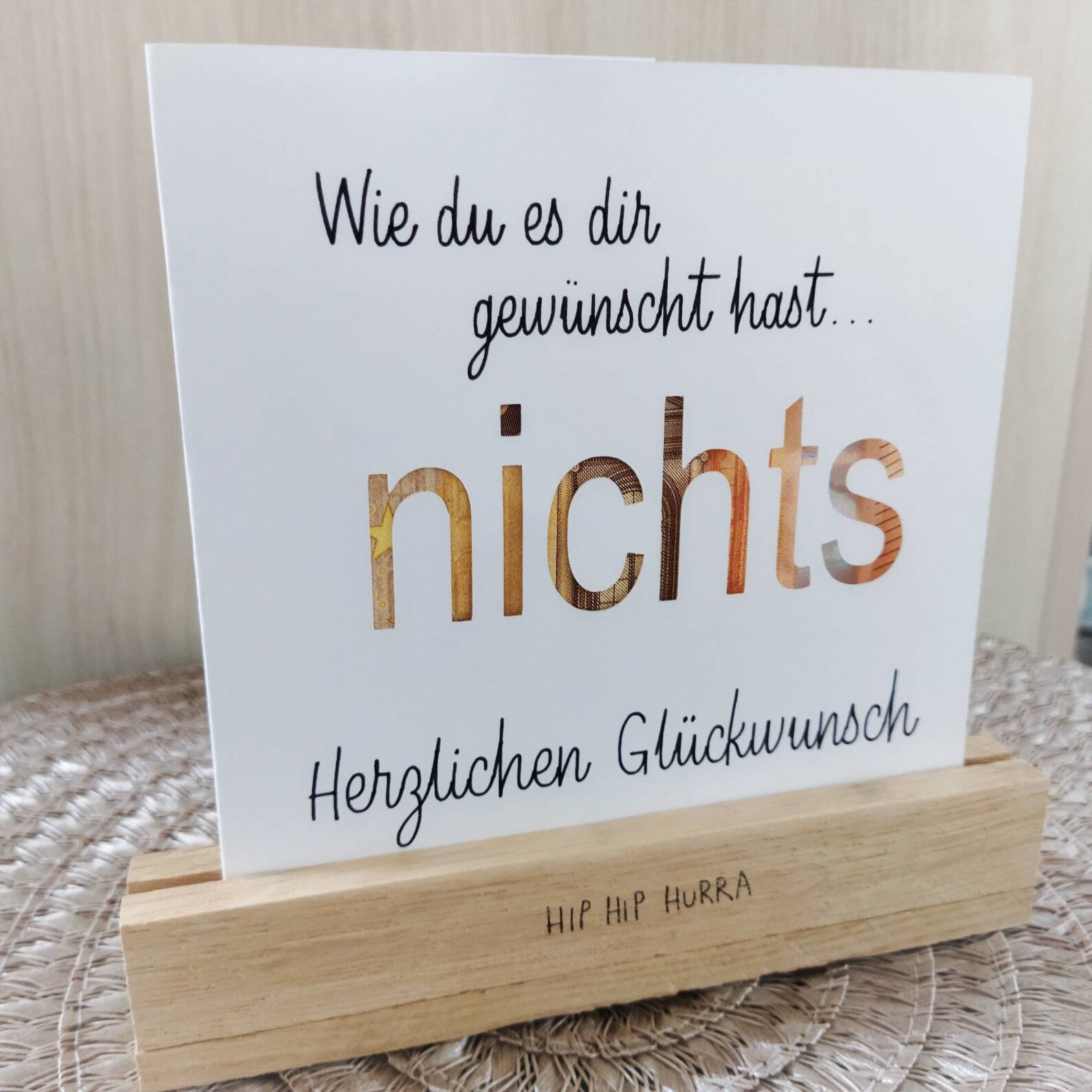Geburtstagskarte NICHTS Karte Geldgeschenk Geburtstag Etsy.de