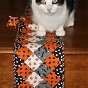 PDF Halloween Quilted Table Runner Pattern Digital Download Pattern ...