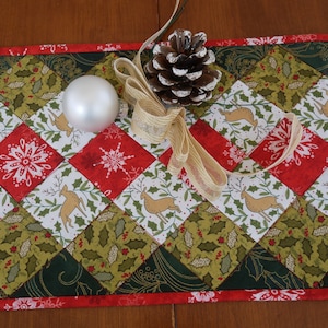 PDF Christmas Holiday Quilted Table Runner Pattern Digital Download - Etsy