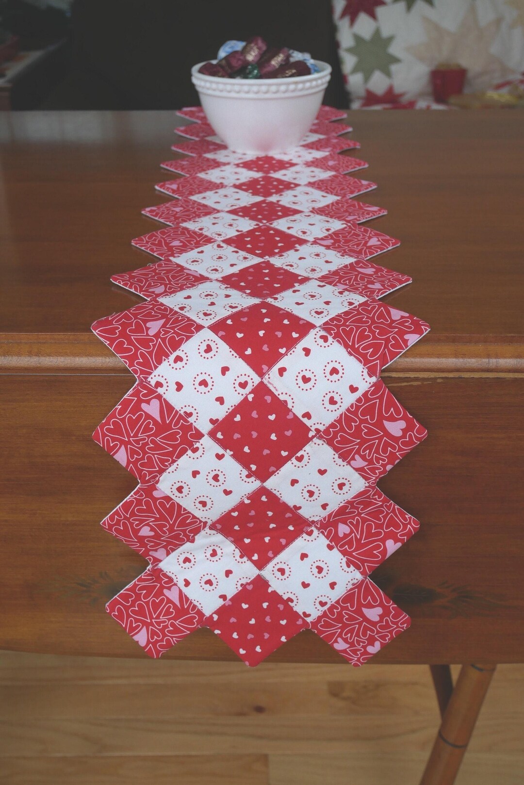 PDF Valentine Quilted Table Runner Pattern Love Letters Digital ...