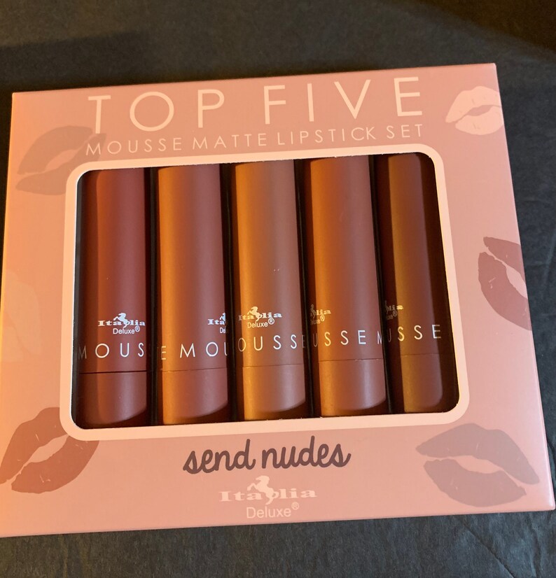Italia Deluxe Top Five Baddie Babe Mousse Matte Lipstick Set Etsy México