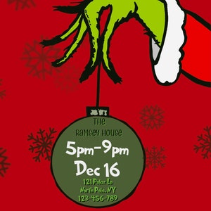 Grinch Thema Weihnachtsfeier