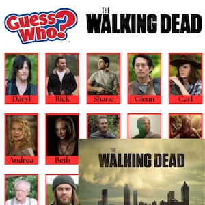 Walking Dead &quot;Guess Who&quot; Cards Digital Download! Instant Access! Play immediately!