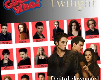 ¡Tarjetas de Adivina Quién de Crepúsculo! ¡Descarga digital! ¡Acceso inmediato! (#1191 o #2124)