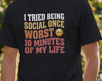 Introvert Shirt – Social Battery Dead Humor T-Shirt