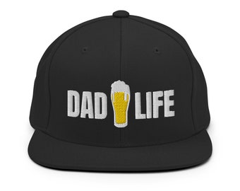 Dad Life Beer Hat, Hats for Dad, New Dad Hat, Father's Day Gifts, Dad Life Hat, Snapback Hat