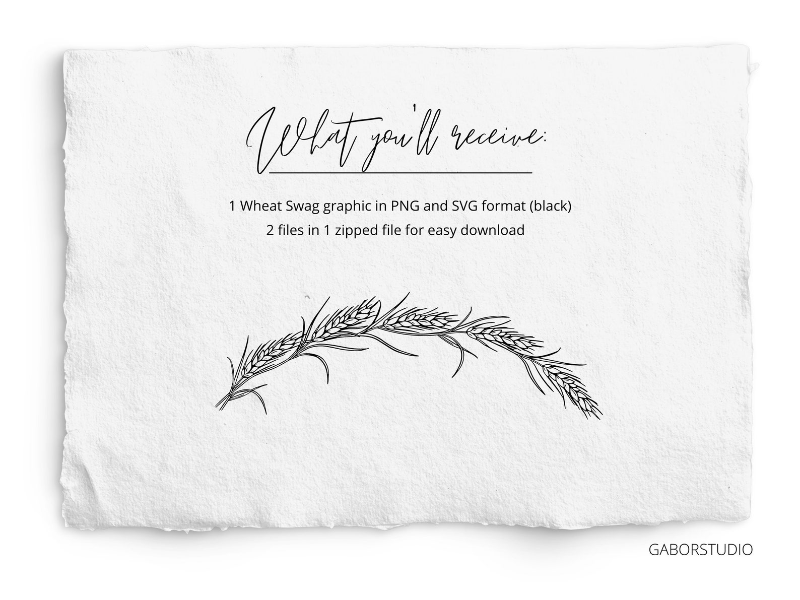 Wheat Frame SVG Wheat Swag Wheat Clipart Wheat Sheaves Etsy