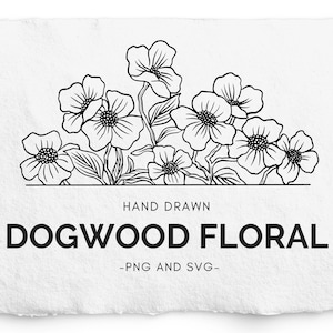 Kornoelje bloemenrand SVG, Glowforge, voor gravure, kornoelje tak, botanische tak, frame topper, etsen, commerciële gratis, briefpapier