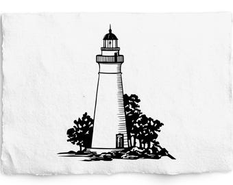 Lighthouse SVG Graphic, Marblehead Lighthouse, Laser Engraving, Illustration, Logo Design, Scrapbook, Ocean, Nautical Clipart