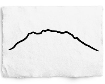 Zugspitze SVG, Minimalist Mountain Outline, German Alps Mountain, Austria, Mountain Digi Stamp, Mountain Graphic, Logo, Branding