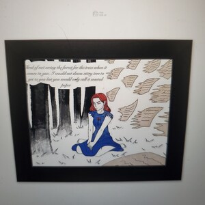 Poetry Stanza Wall Art: Out of The Woods