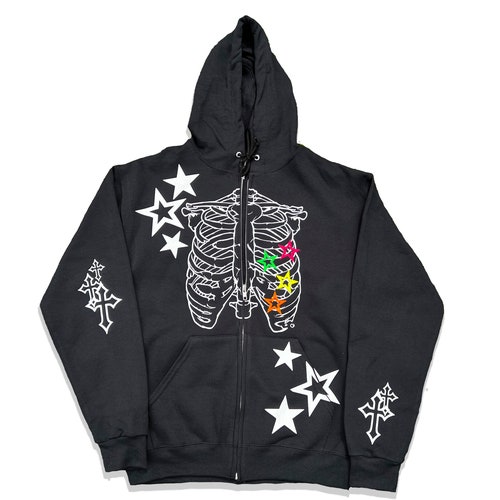 Red Skeleton Zip up Hoodie Y2k Oversize Skull Hoodie Etsy