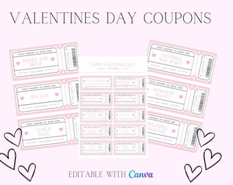 Editable Valentines Day Love Coupons