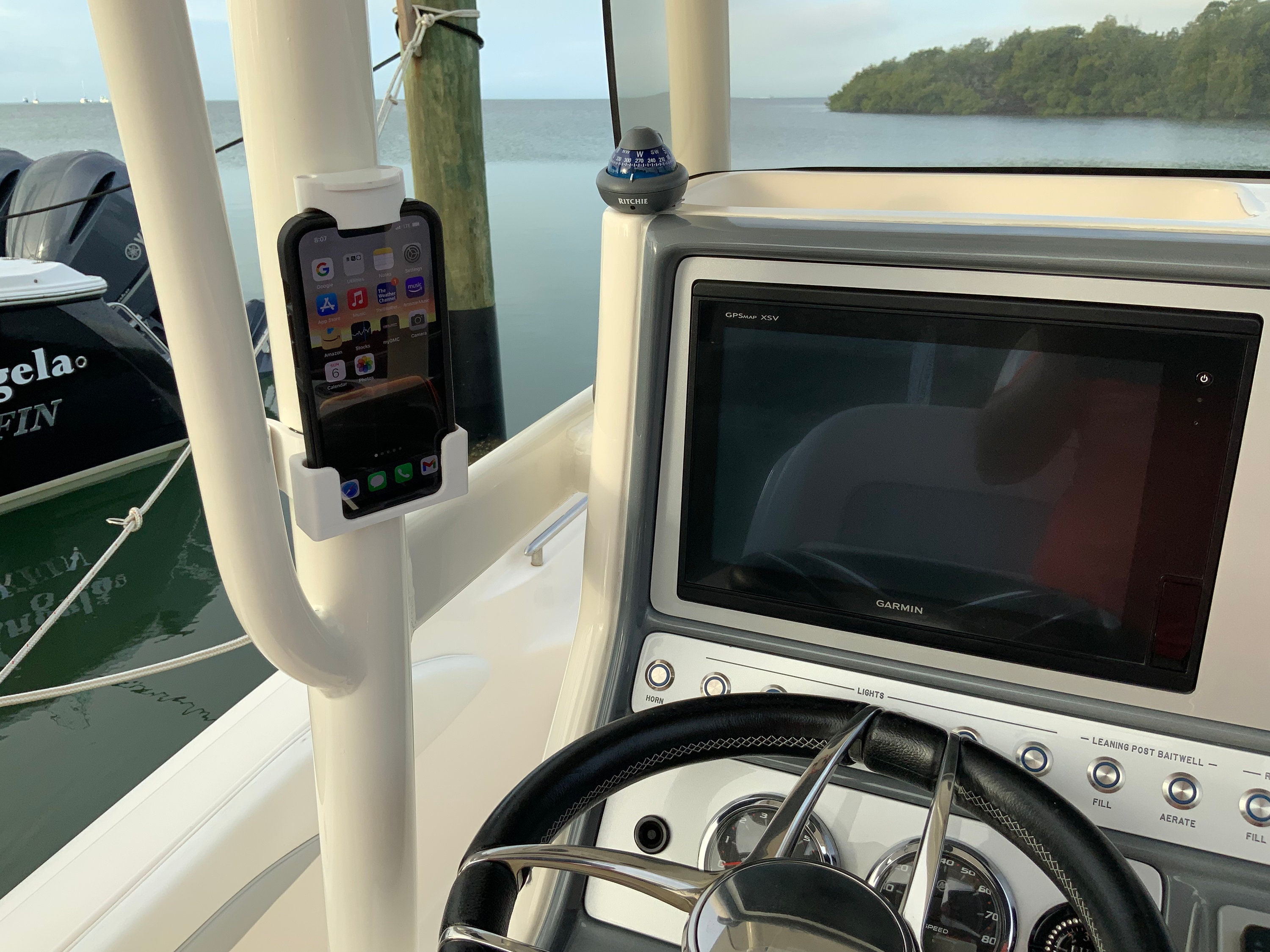 Phone Holder for Center Console Boat 