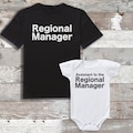 Assistant To The Regional Manager Matching Dad and Baby Set - Father's Day - Dad and Baby Matching Gift - Dad Gift - For Dad - Dad Gift Set
