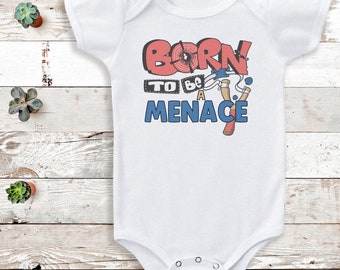 Born to be a menace - Baby bodysuit gift - Baby Vest - Baby Clothing